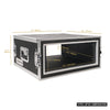 Sound Town STRC-SP4U-R | REFURBISHED: Shock Mount 4U ATA Plywood Rack Case with 21" Rackable Depth, 4-Space Size, Pro Tour Grade - Size and Dimensions