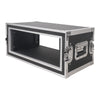 Sound Town STRC-SP4US-R | REFURBISHED: Shock Mount 4U ATA Plywood Rack Case with 15" Rackable Depth, 4-Space Size, Pro Tour Grade - Shallow Depth