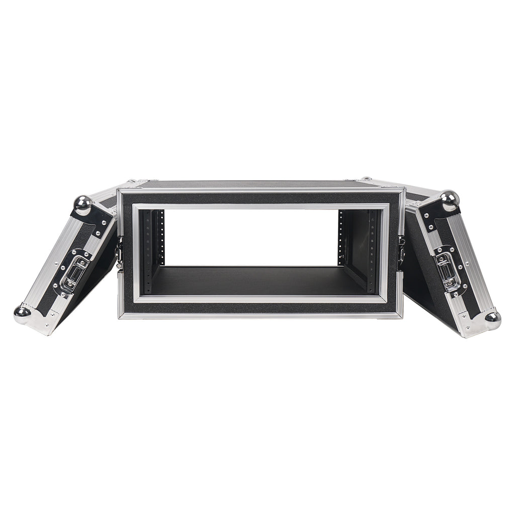 Sound Town STRC-SP4US-R | REFURBISHED: Shock Mount 4U ATA Plywood Rack Case with 15" Rackable Depth, 4-Space Size, Pro Tour Grade - Removable Front and Back Covers