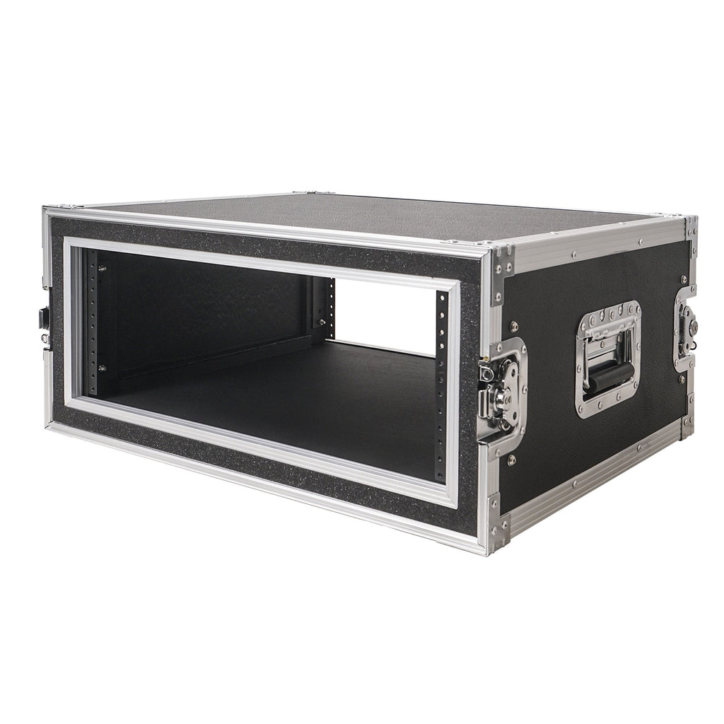 Sound Town STRC-SP4U-R | REFURBISHED: Shock Mount 4U ATA Plywood Rack Case with 21" Rackable Depth, 4-Space Size, Pro Tour Grade - Foam Protection