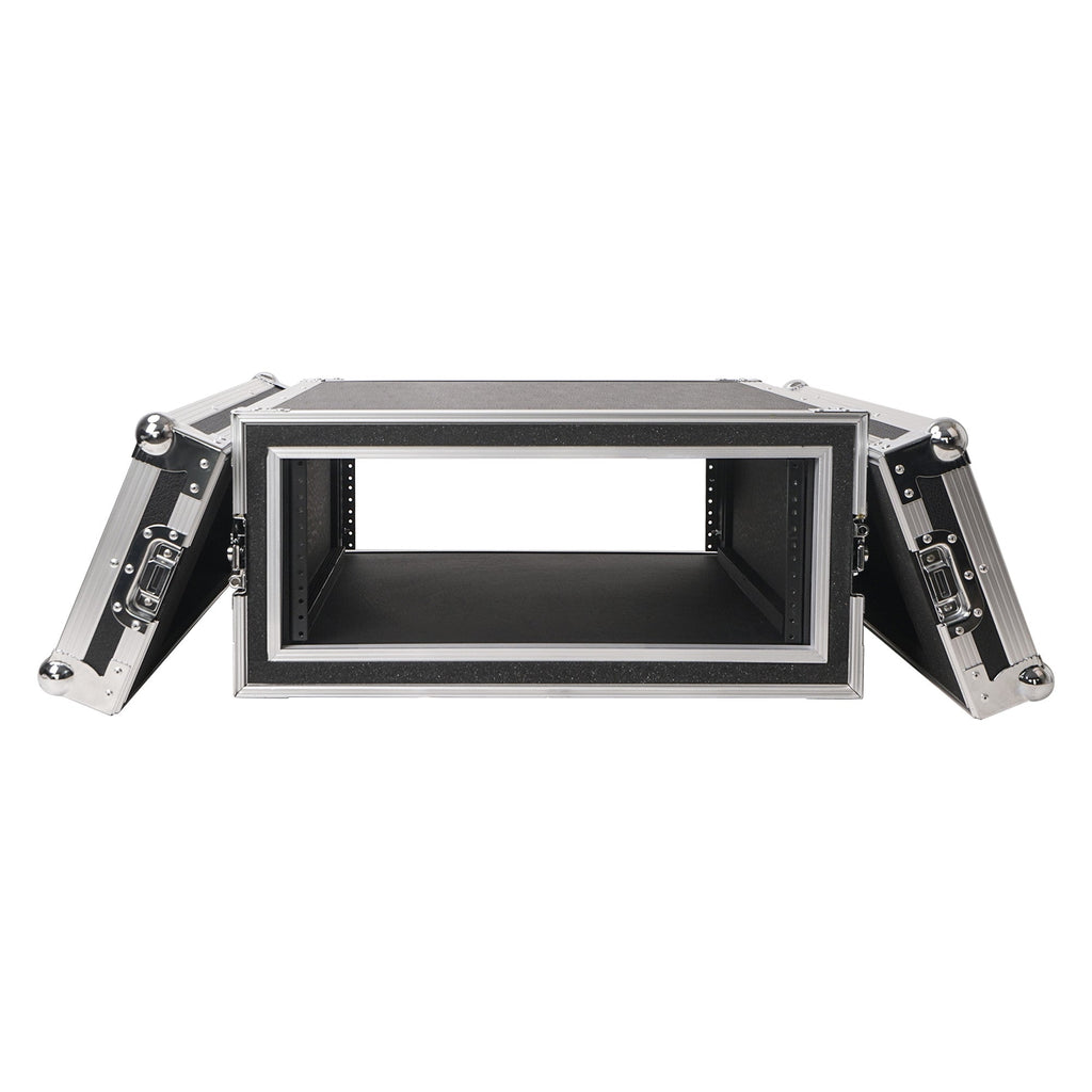 Sound Town STRC-SP4U-R | REFURBISHED: Shock Mount 4U ATA Plywood Rack Case with 21" Rackable Depth, 4-Space Size, Pro Tour Grade - Removable Front & Back Covers