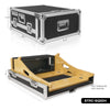 Sound Town STRC-SQ5DH | ATA Plywood Mixer Case for Allen & Heath SQ5 w/ Interior Foam Protection, Doghouse, Caster Wheels and Removable 5/8" Birch Plywood Tray-Internal & External Size and Dimensions