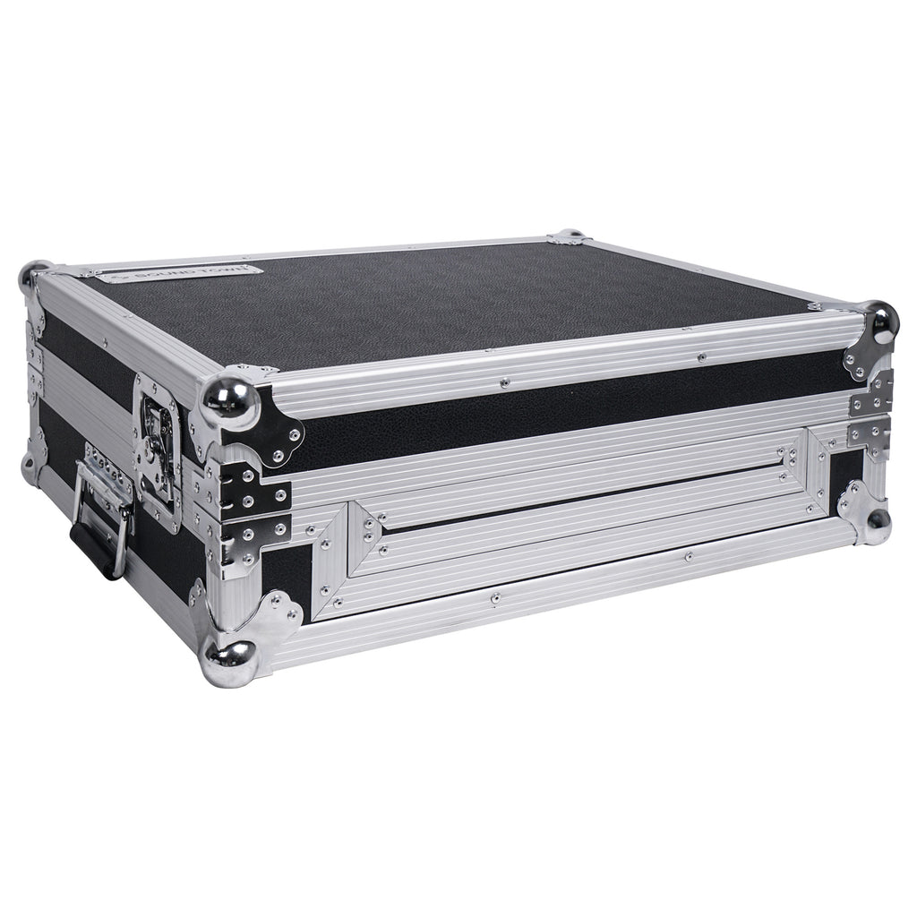 Sound Town STRC-SRLT DJ Controller Road Case with Sliding Platform, Wheels and Rubber Handles - Right Panel
