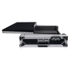 Sound Town STRC-SRLT Refurbished DJ Controller Road Case with Sliding Platform, Wheels and Rubber Handles