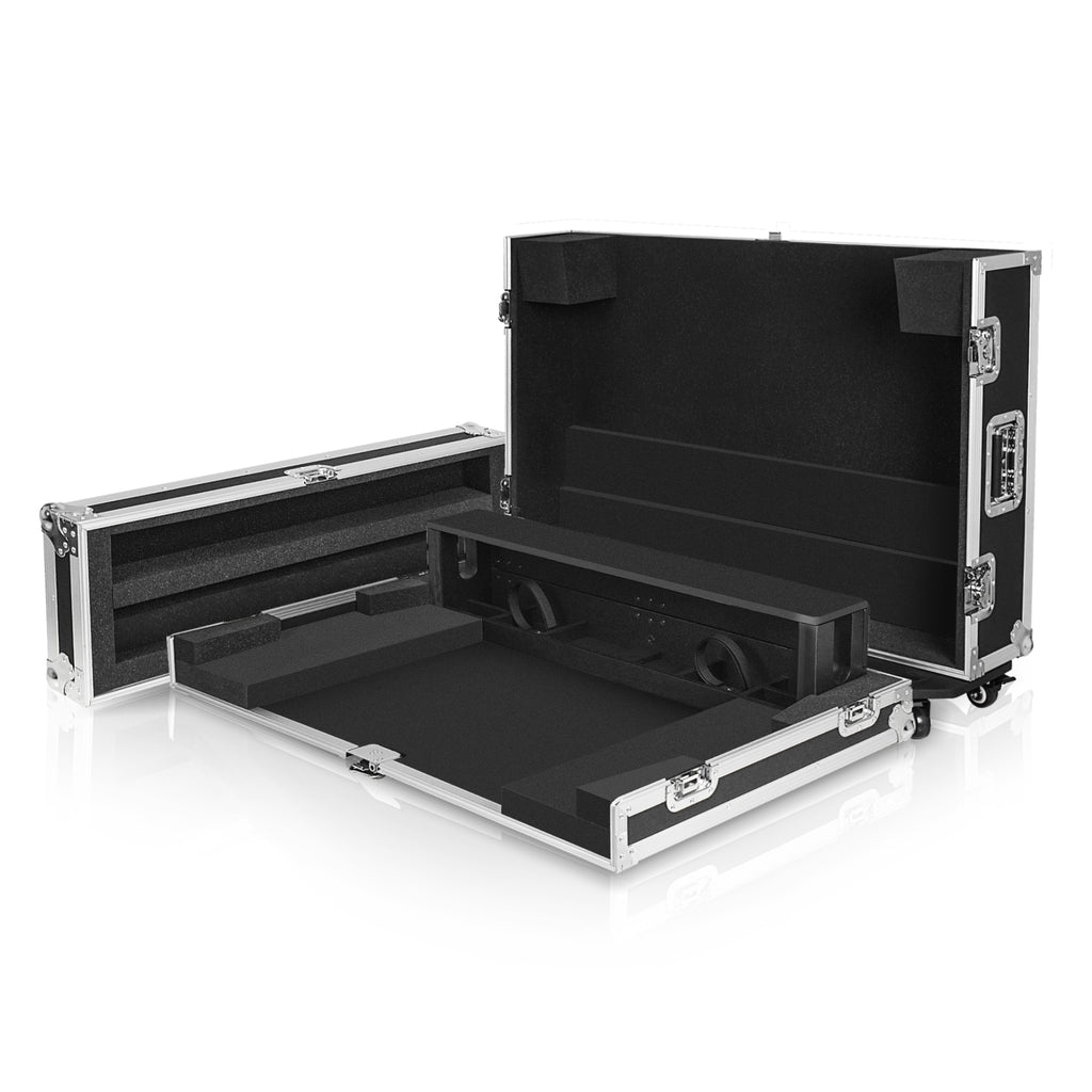 Sound Town STRC-X32DH-R | REFURBISHED: ATA Plywood Mixer Case with Interior Foam Protection, Dog House and Caster wheels for Behringer X32 Mixer Console - Durable EVA Foam Interior Padding
