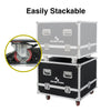 Sound Town STRC-Z208X4 | Flight Case for Four ZETHUS-208BV2 Line Array Speakers - Easily Stackable