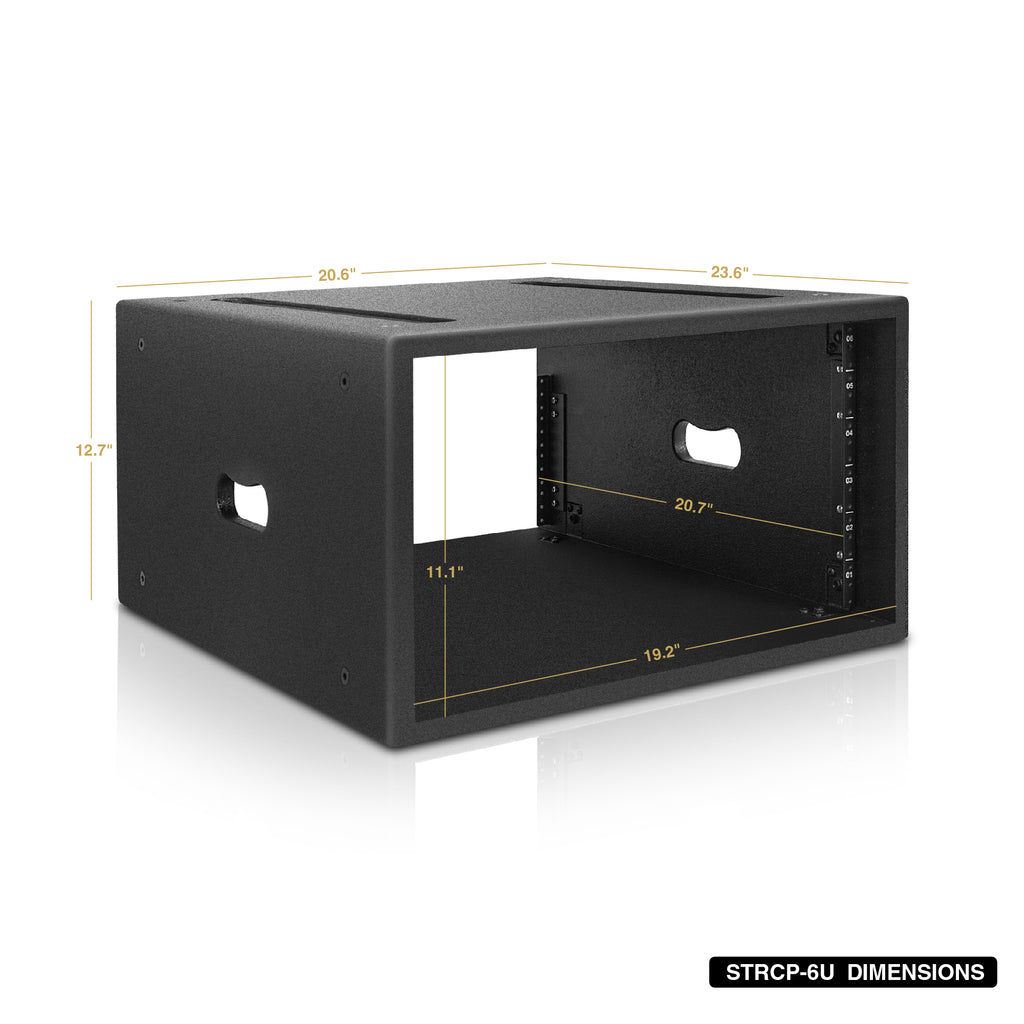 Audio Rack 6u STRCP-6U | 6U PA/DJ Rack/Road Case with 6-Space, Industry-Grade Plywoo ...