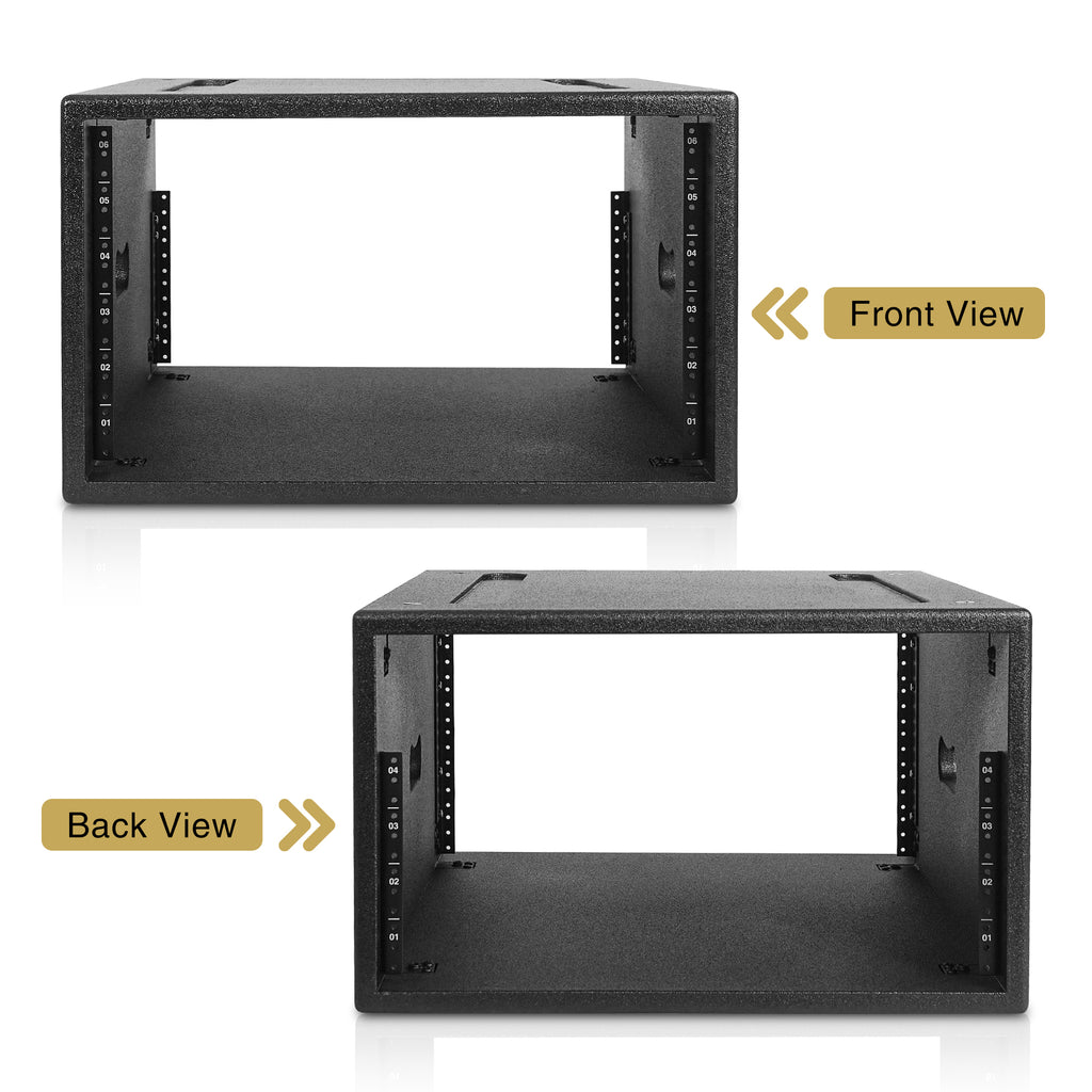 STRCP-6U | 6U PA/DJ Rack/Road Case with 6-Space, Industry-Grade Plywoo ...