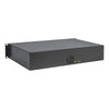 Sound Town STRD-2D | 19" 2U Locking Rack Mount Sliding Drawer with Protection Foam and Cable Grommets with size for wire organization