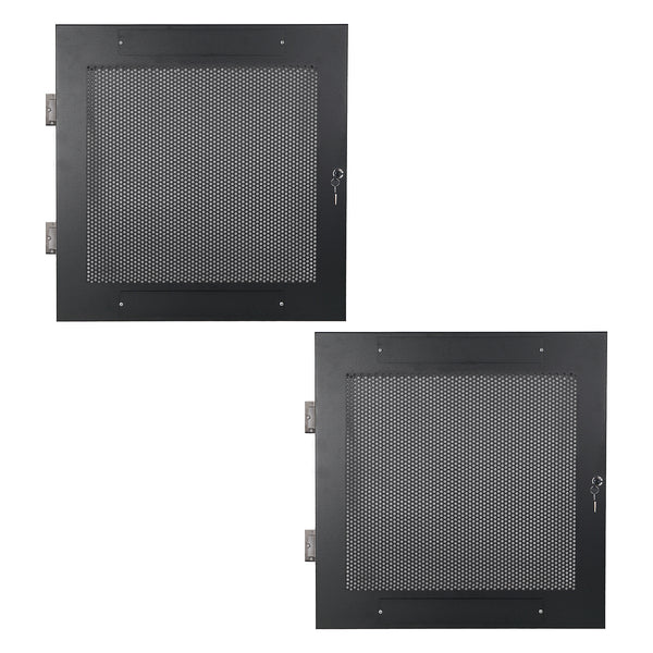 STRK-DS12U | Vented Server Rack Doors, for STRK-M12U Steel Rack