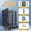 Sound Town STRK-DS16U-R | REFURBISHED: Vented Server Rack Doors, for STRK-M16U Steel Rack - included in the box, package contents