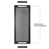 Sound Town STRK-DS30U Vented Server Rack Doors, for STRK-M30U Steel Rack- Cable Grommet for Wire Organization