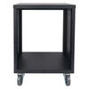 Sound Town STRK-M12U-R | REFURBISHED: 12U Universal Steel Equipment Rack w/ Locking Casters, Vented Side Panels for Audio/Video, Server and Network - Back Panel