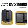 Sound Town STRK-M12U-R | REFURBISHED: 12U Universal Steel Equipment Rack w/ Locking Casters, Vented Side Panels for Audio/Video, Server and Network - Available Front and Rear Rack Doors, Sold Separately