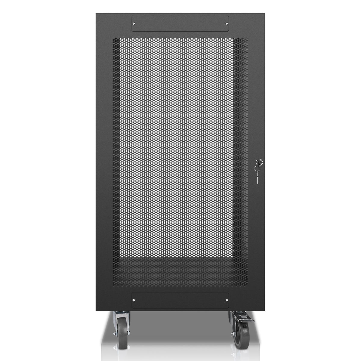 STRK-M21UWD | 21U Universal Steel Rack, w/ Mesh Doors, Locking Casters, Vented – Sound Town STRK-M21UWD | 21U Universal Steel Rack, w/ Mesh Doors, Locking Casters, Vented – Sound Town