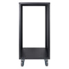 Sound Town STRK-M21U-R | REFURBISHED: 21U Space Universal Steel Equipment Rack w/ Locking Casters, Vented Side Panels for Audio/Video, Server and Network - Back Panel