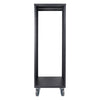 Sound Town STRK-M30U-R | REFURBISHED: 30U Space Universal Steel Equipment Rack w/ Locking Casters, Vented Side Panels for Audio/Video, Server and Network - Back Panel