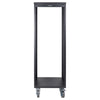 Sound Town STRK-M30U-R | REFURBISHED: 30U Space Universal Steel Equipment Rack w/ Locking Casters, Vented Side Panels for Audio/Video, Server and Network - Front Panel