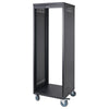 Sound Town STRK-M30U-R | REFURBISHED: 30U Space Universal Steel Equipment Rack w/ Locking Casters, Vented Side Panels for Audio/Video, Server and Network - Heavy Duty