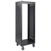 Sound Town STRK-M30U-R | REFURBISHED: 30U Space Universal Steel Equipment Rack w/ Locking Casters, Vented Side Panels for Audio/Video, Server and Network - Vertical Storage