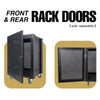 Sound Town STRK-M8U-R | REFURBISHED: 8U Universal Steel Rack, w/ 3" Locking Casters, Vented Side Panels for Audio/Video, Server and Network Equipment - Front and Rear Rack Doors Available, Sold Separately