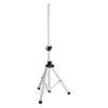 Sound Town STSD-48W-PAIR-R | REFURBISHED: 2-Pack Universal Tripod Speaker Stands with Adjustable Height, 35mm Compatible Insert, Locking Knob and Shaft Pin, White - Open