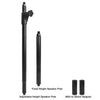 Sound Town STSD-MM1449B | Speaker Pole Set, 29"-48" Adjustable Height Subwoofer/Speaker Pole & 14" Fixed Height Extended Pole with M20 & 35mm Adapters, Black-Adapters Subwoofer Pole