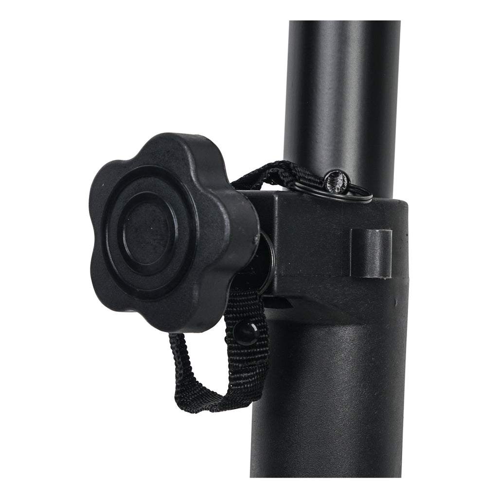 Sound Town STSDA-50B-R | REFURBISHED: Subwoofer Speaker Poles with Adjustable Height and Safety Pins - Adjustable Height Knob
