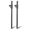 Sound Town STSDA-50B-R | REFURBISHED: Pair of Subwoofer Speaker Poles with Adjustable Height and Safety Pins