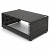 Sound Town STWOR-4U | 4U Foldable Wall-Mount & Desktop Open Frame Server Rack with 12" Depth for Network Equipment, Switches, Routers, Patch Panels, NAS, PDUs - Left View