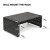 Sound Town STWOR-4U | 4U Foldable Wall-Mount & Desktop Open Frame Server Rack with 12" Depth for Network Equipment, Switches, Routers, Patch Panels, NAS, PDUs - Screw Installation