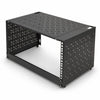 Sound Town STWOR-6U | 6U Foldable Wall-Mount & Desktop Open Frame Server Rack with 12" Depth for Network Equipment, Switches, Routers, Patch Panels, NAS, PDUs - Left