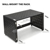 Sound Town STWOR-6U | 6U Foldable Wall-Mount & Desktop Open Frame Server Rack with 12" Depth for Network Equipment, Switches, Routers, Patch Panels, NAS, PDUs - Screw Installation