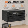 Sound Town STWOR-6U | 6U Foldable Wall-Mount & Desktop Open Frame Server Rack with 12" Depth for Network Equipment, Switches, Routers, Patch Panels, NAS, PDUs - Wall Application