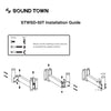 Sound Town STWSD-50T-PAIR-R | REFURBISHED: 2-Pack Adjustable Wall Mount Speaker Brackets with 180-degree Swivel, 30-degree Angle Adjustment - Installation Guide Breakdowns, how to install.