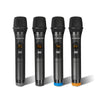 Sound Town SWM16-4MEGA | 200 Channels Wireless Microphone Karaoke Mixer System, w/ 4 Metal Handheld Mics, Optical (Toslink), AUX, for Smart TV, Home Theater, Sound Bar -  4 x 50 Selectable Frequencies 