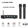 Sound Town SWM16-MAX Wireless Microphone Karaoke Mixer System w/ HDMI ARC, Optical, AUX, Bluetooth, Supports Smart TV, Media Box, PC, Sound Bar, Receiver - Included in the Box, Accessories, Cables, Package Contents
