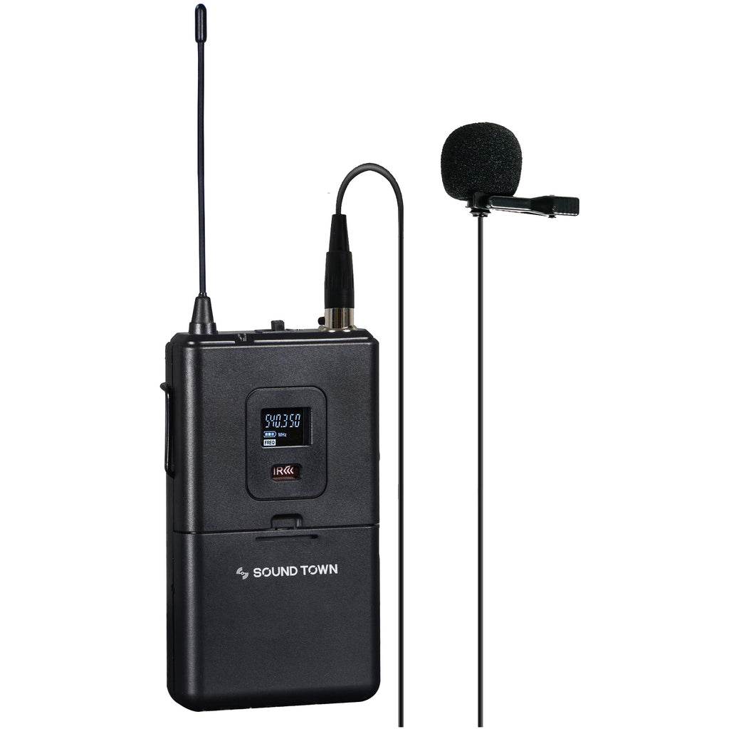 Sound Town SWM26-U2HL-R | REFURBISHED: SWM26 Series Wireless Microphone Body Pack with Lavalier