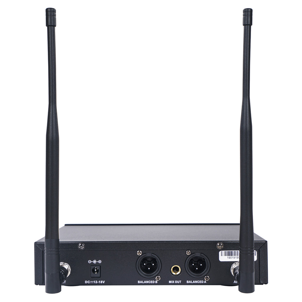 Sound Town SWM26-U2HL | REFURBISHED: SWM26 Series Wireless Microphone System Receiver Back Panel