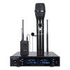 Sound Town SWM26-U2HL-R | REFURBISHED: SWM26 Series Metal 200 Channels UHF Wireless Microphone System with 1 Handheld Mic, 1 Lavalier Mic and Auto Scan for Church, School, Outdoor Wedding, Meeting, Party and Karaoke