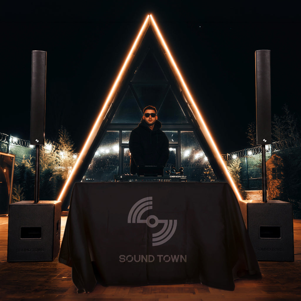 Sound Town PA Systems | Powered and portable audio solutions available in multiple sizes and configurations, with select models featuring DSP, TWS Bluetooth, and Class-D amplification for professional audio, powerful performance, and budget-friendly value across DJs, live events, presentations, and venues.
