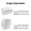 Sound Town TARVOS-8W-PAIR-R | REFURBISHED: Pair of 8" Weather-Resistant Surface-Mount Speaker, Indoor/Outdoor, 70V/100V/8ohm, for Home & Commercial Installation, White,  Adjustable Angles in Four Directions