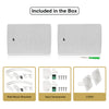 Sound Town TARVOS-8W-PAIR-R | REFURBISHED: Pair of 8" Weather-Resistant Surface-Mount Speaker, Indoor/Outdoor, 70V/100V/8ohm, for Home & Commercial Installation, White - Package Contents