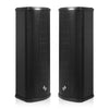 Sound Town TARVOS-CL25B-PAIR | Pair of Passive 70V/100V Dual 5" Weather-Resistant Column Array Speakers, w/ IP55-rated Aluminum Enclosure, for Home & Commercial, Black