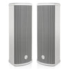 Sound Town TARVOS-CL25G-PAIR | Pair of Passive 70V/100V Dual 5" Weather-Resistant Column Array Speakers, w/ IP55-rated Aluminum Enclosure, for Home & Commercial, Gray