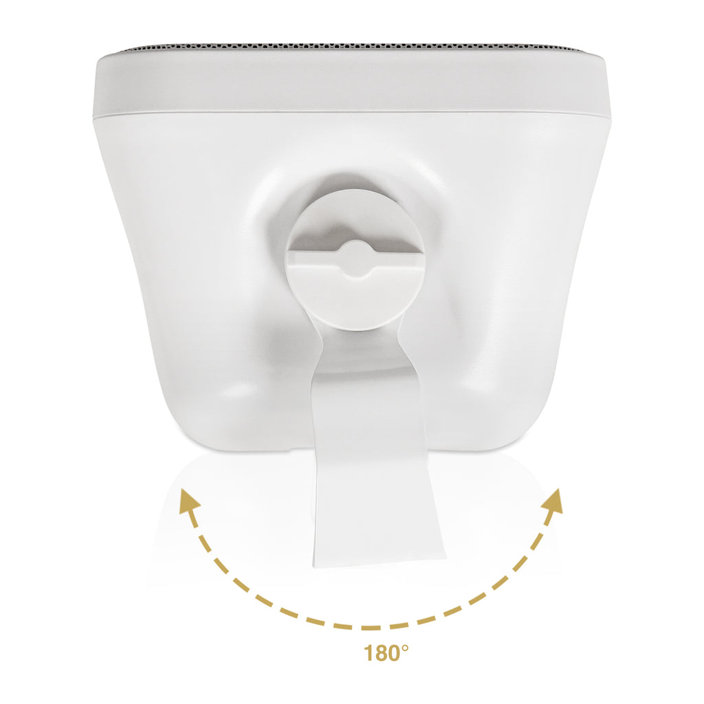 Sound Town TARVOS-MS5W-PAIR-R |  REFURBISHED: Pair of Passive 70V/100V 5.25" Weather-Resistant Surface-Mount Speakers, w/ IP55-rated Enclosure, for Home & Commercial, White-Back-Adjustable Mounting Options