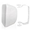 Sound Town TARVOS-MS5W-PAIR-R | REFURBISHED: Pair of Passive 70V/100V 5.25" Weather-Resistant Surface-Mount Speakers, w/ IP55-rated Enclosure, for Home & Commercial, White-Wall Mount Brackets