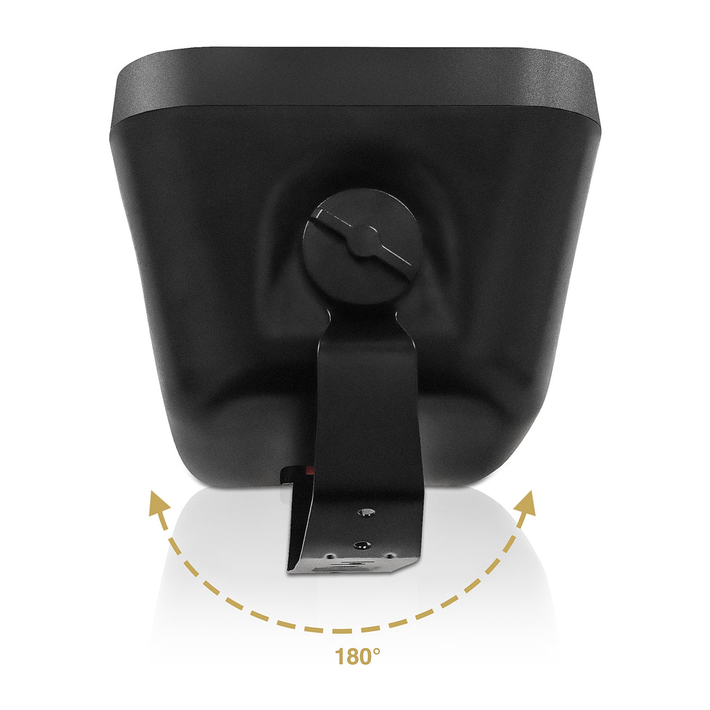 Sound Town TARVOS-MS6B-PAIR-R | REFURBISHED: Pair of Passive 70V/100V 6.5" Weather-Resistant Surface-Mount Speakers, w/ IP55-rated Enclosure, for Home & Commercial, Black-Adjustable Mounting Options 