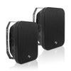 Sound Town TARVOS-MS6B-PAIR-R | REFURBISHED: Pair of Passive 70V/100V 6.5" Weather-Resistant Surface-Mount Speakers, w/ IP55-rated Enclosure, for Home & Commercial, Black-Right Angle