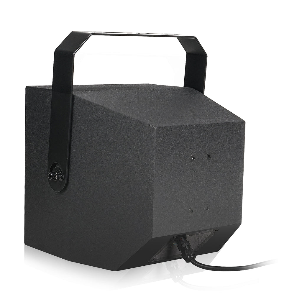 Sound Town TITAN-10B | 2-Way 10" Weatherproof IP66 Coaxial Loudspeaker with Surface-Mount U-Bracket for Outdoor Installations, 70V/100V/8Ω, Black - Waterproof Connector